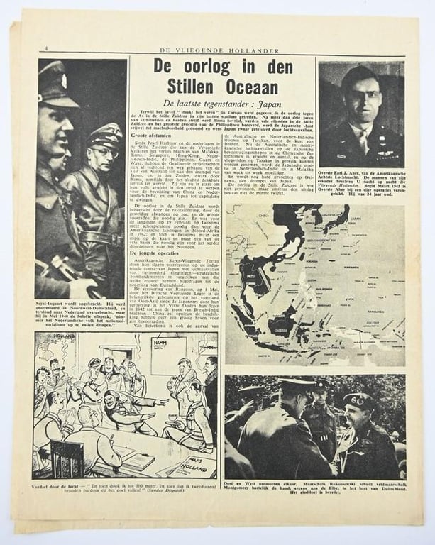 Allied/Dutch Flyer “De Vliegende Hollander” 10 May 1945 Last Edition