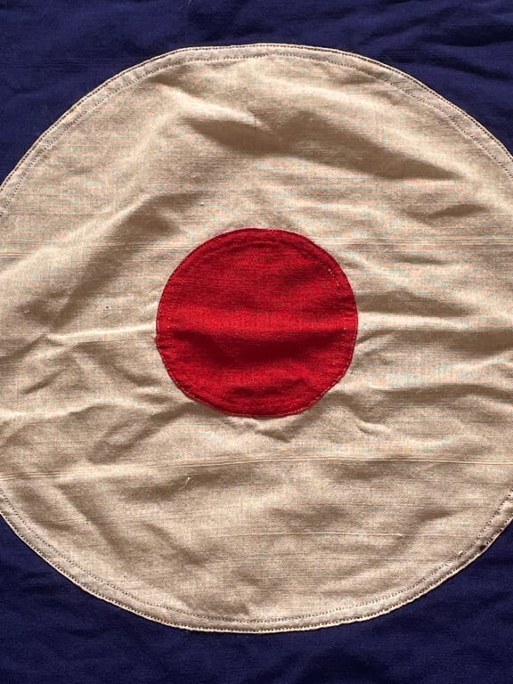 AUTHENTIC PANEL STICHED BRITISH WARTIME WW2 RAF STATION FLAG.