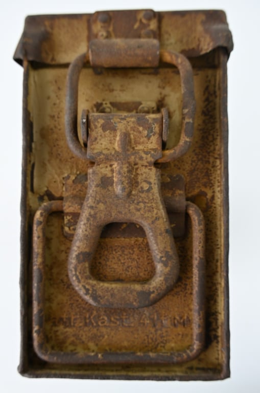 German WH MG 34/42 Camouflaged Ammo Box