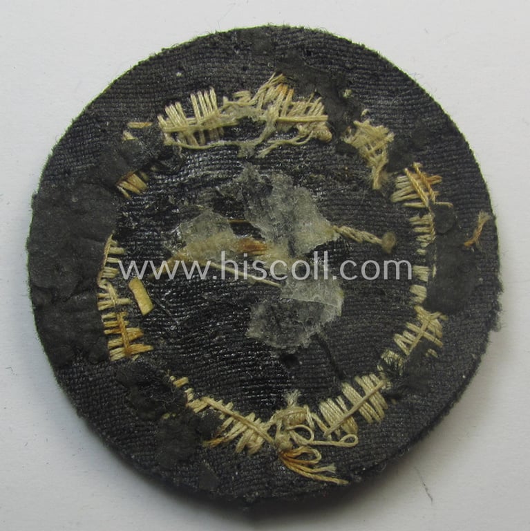 Hand-embroidered example of a: DLV (ie. 'Deutscher Luftsportsverband'-) related so-called: 'Segelflieger-A-Abzeichen' (being a detailed- and quality-produced example)