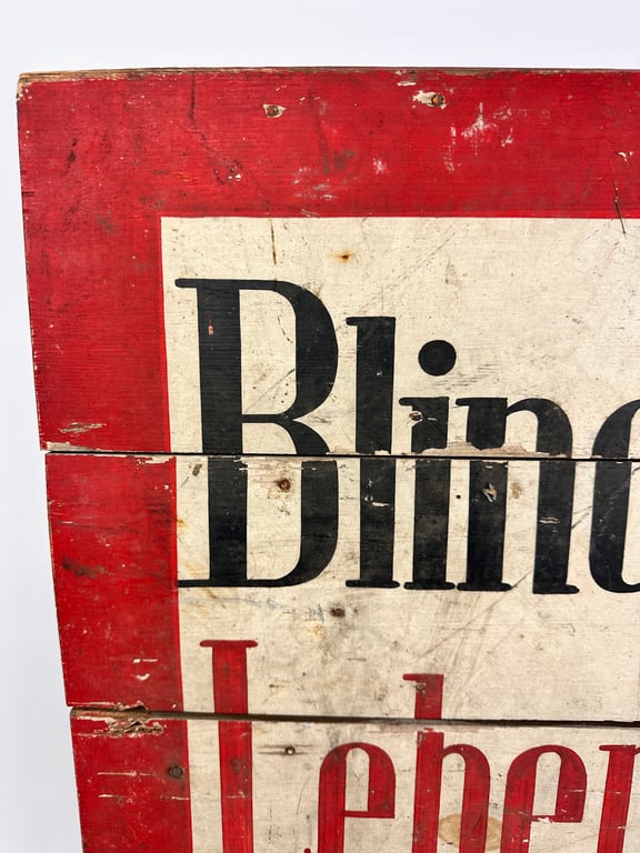 Orginal German WH Warning Sign 'Blindgänger'