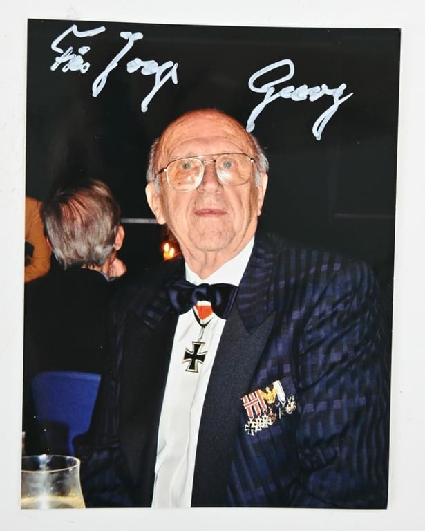 Signature of Wehrmacht Heer KC Recipient 'Georg Bose'