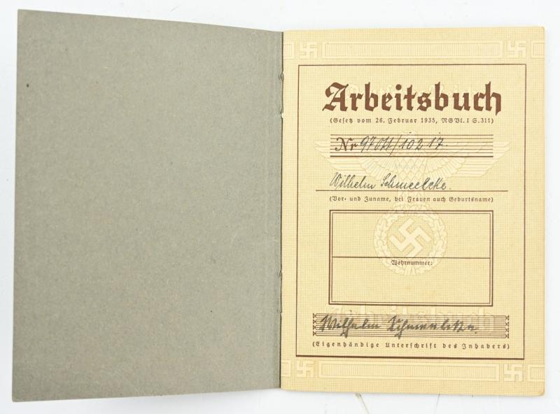 German Third Reich Workerspass
