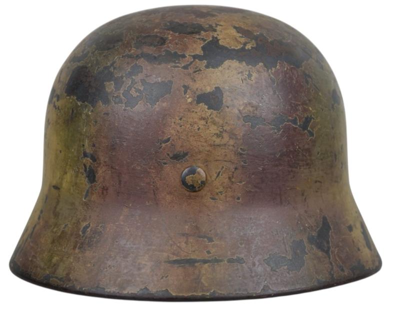 M35 Luftwaffe double decal ‘Normandy’ camouflage helmet SE64