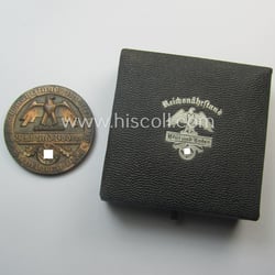 Reddish-copper-toned, 'Reichsnährstand'- (ie. 'RNSt.'-) related, commemorative-award-plaque entitled: '2....