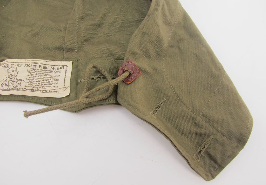 US WWII M43 M-1943 Combat Jacket Hood