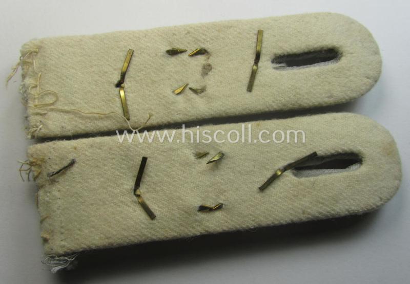 Pair of 'cyphered', WH (Heeres) officers'-type shoulderboards as was intended for - and clearly worn by! - a: 'Hauptmann des Infanterie-Rgts. 80'