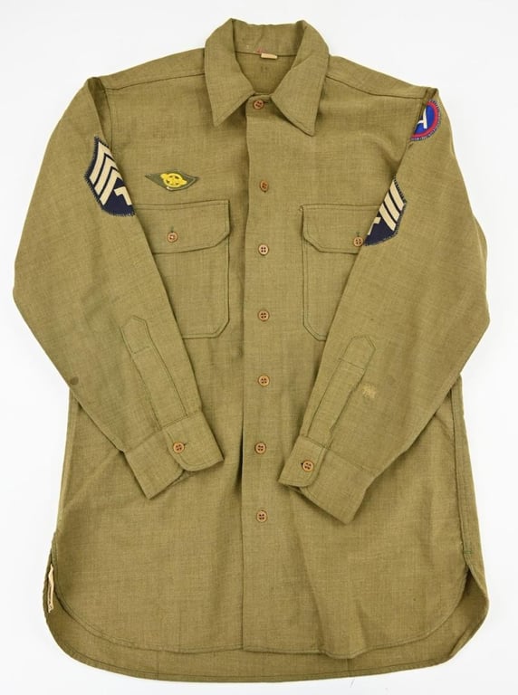 US WW2 3rd Army Wool Shirt