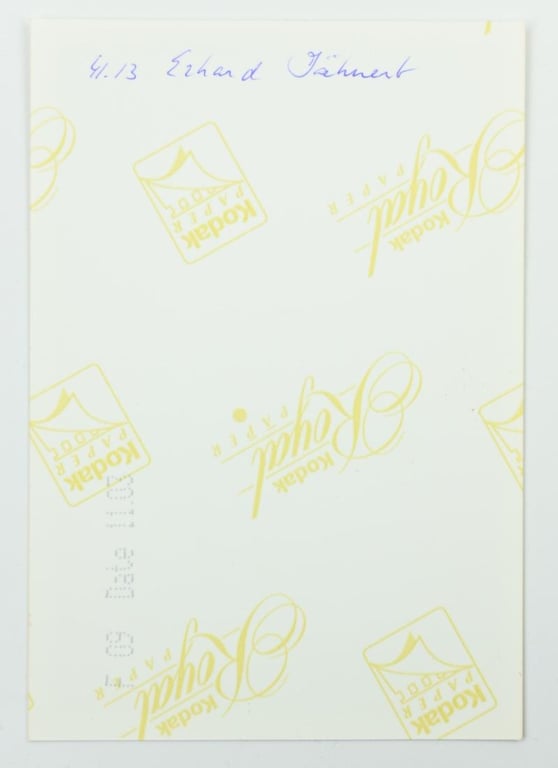 Signature of Luftwaffe KC Recipient 'Erhard Jähnert'