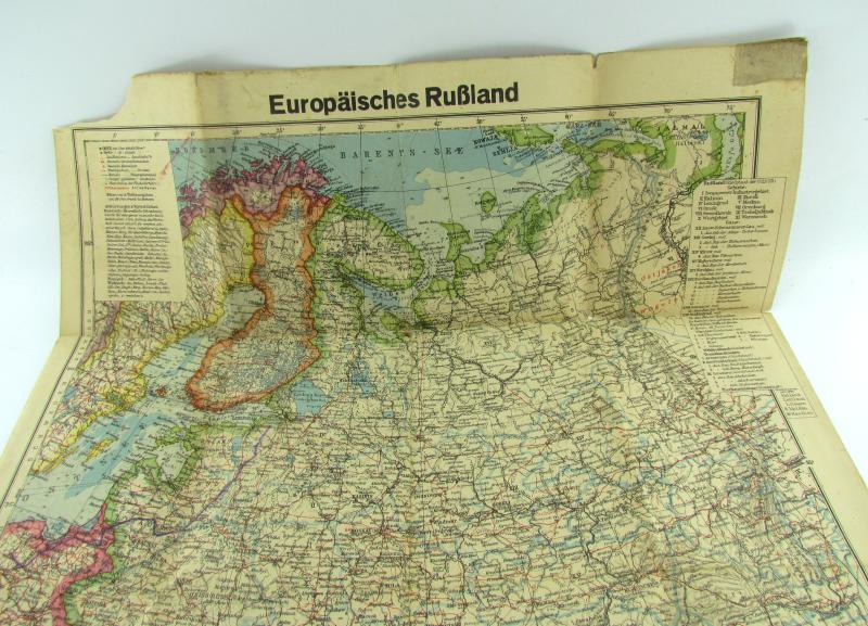 Wehrmacht Map -Europäisches Russland the map of Russia
