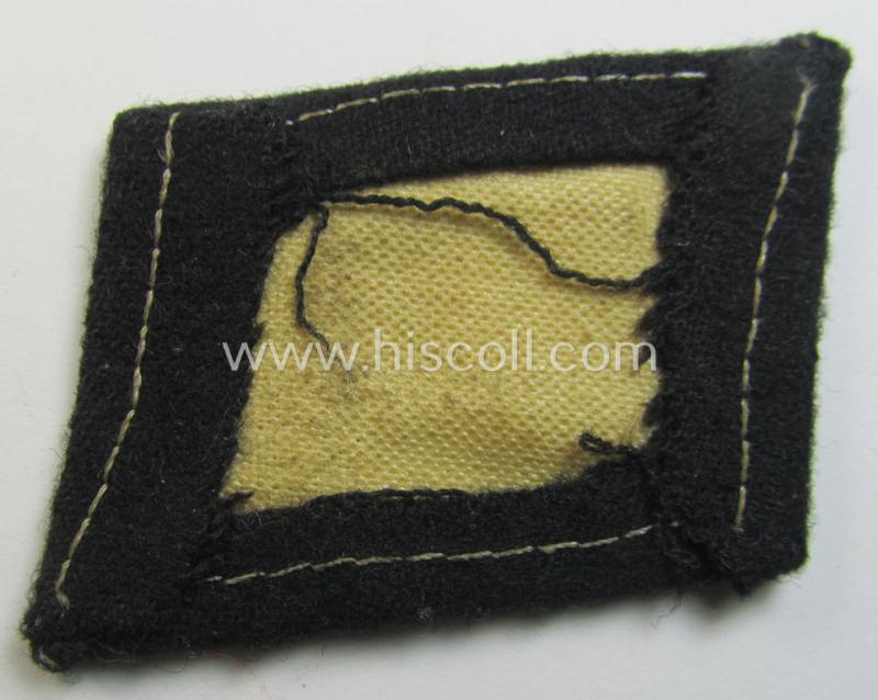 Waffen-SS - so-called: 'RzM-styled' - enlisted-mens'- (ie. NCO-) type collar-tab as was intended for usage by staff that was temporary assigned as guard in the KZ-service (ie. concentration-camp service)