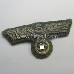 Clearly used- and/or cap-removed, WH (Heeres) officers'-pattern, visor-cap...