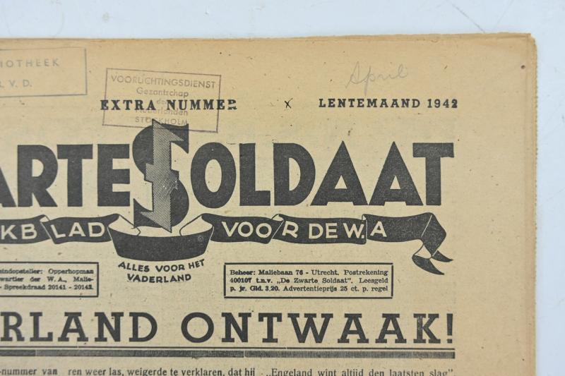 Dutch SS Magazine 'De Zwarte Soldaat' 1942