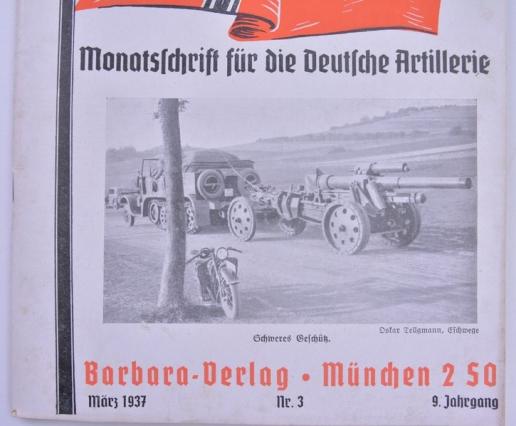 German WH Magazine 'Artilleristische Rundschau' 1937