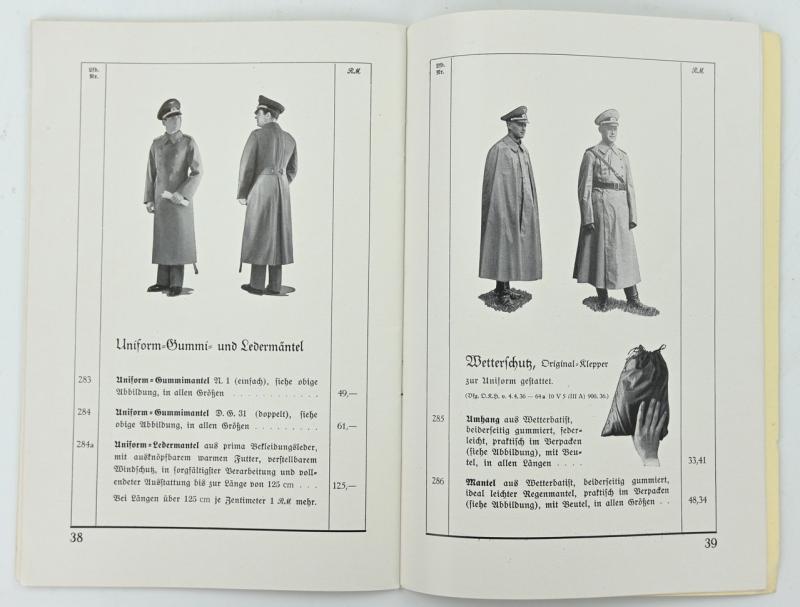 German WH Clothing Booklet 1937