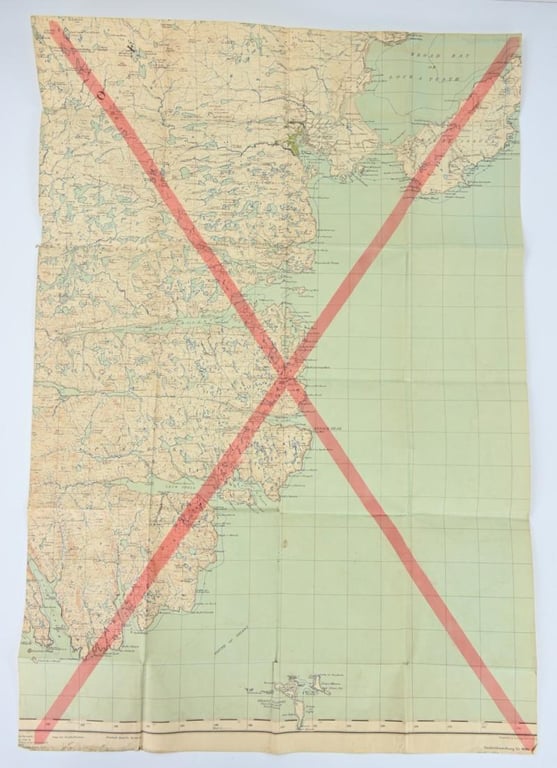French Michelin Mapcard of Germany 1944