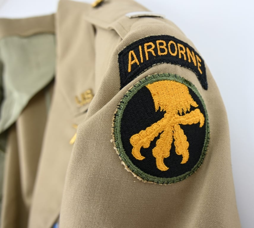 US WW2 Officer Summer A-Class 17th Airborne Division