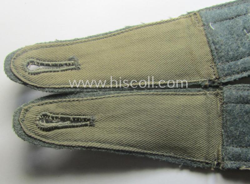 Pair of early-period- (ie. 'Reichswehr'-era- and/or 'pointed-styled'), WH (Heeres) 'cyphered' NCO-type shoulderstraps: 'Unteroffizier des Infanterie-Rgts. 4'