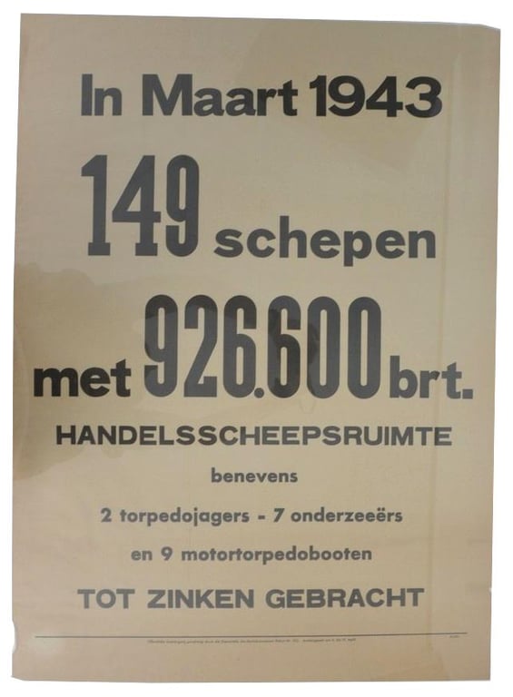 German Dutch NSB Poster 'March 1943'