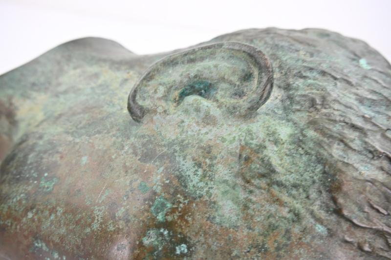 German Third Reich Period Adolf Hitler Bronze Buste