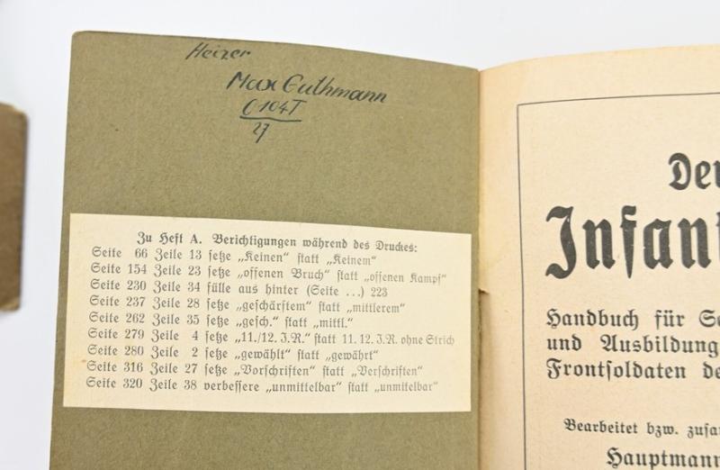 German Reichswehr Infantry Booklet Set