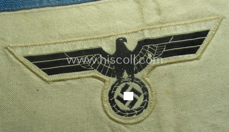 WH (Heeres ie. Kriegsmarine) armband (or: 'Dienst-Armbinde') as was (presumably) intended for (graduated-) staff-members serving within one of the army- ie. naval, officers'-cadet-schools