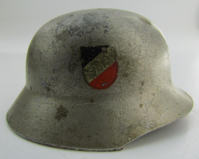 Wehrmacht (Heer) double decal miniature wedding helmet