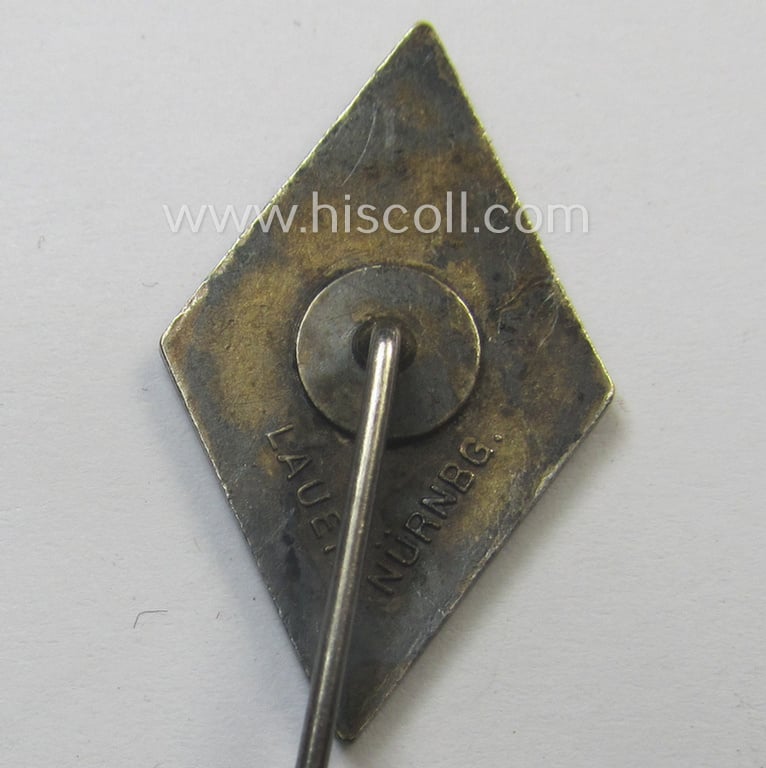 Superb - and rarely found! - so-called: WH (Luftwaffe) neatly enamelled: 'Traditions-Mützen- o. Staffelabzeichen' being a maker- (ie. 'Lauer'-) marked example as was intended for a member within the: 'Zerstörergeschwader 76' (ie. 'ZG 76')