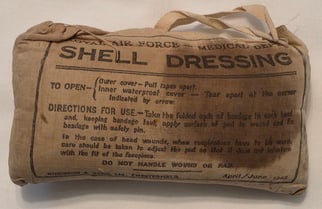 WW2 British shell dressing, RAF issue