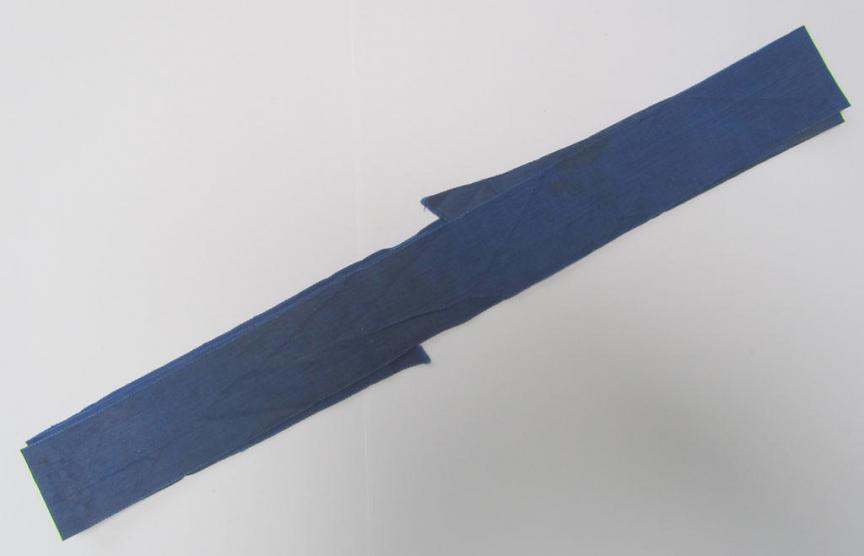 Superb - and with certainty very rarely encountered! - Marine-HJ (ie. 'Marine-Hitlerjugend') cap-tally (ie. 'Mützenband') entitled: 'Seeberufsfachschule' that comes in a very nice ie. moderately used- ie. worn, condition