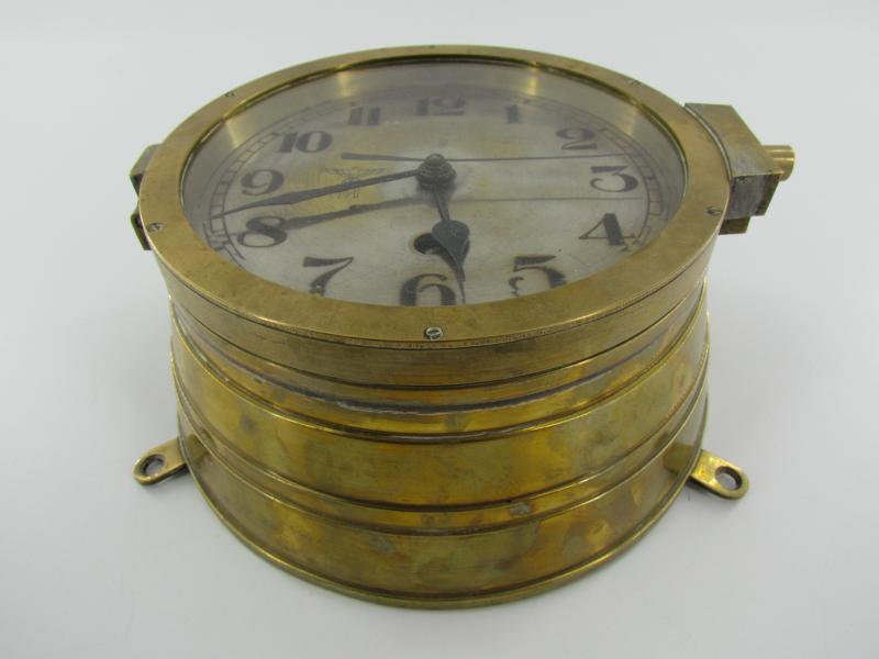 Kriegsmarine ships clock by Kieninger & Obergfell