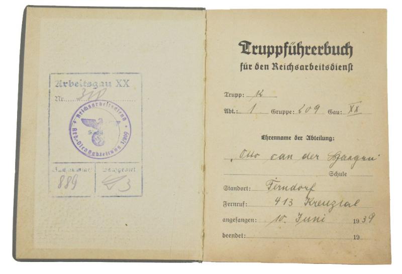 German RAD Spiess Book Arbeitsgau XX