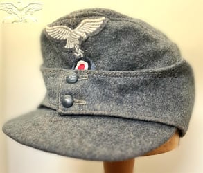 M43 Luftwaffe field cap ‘Einheitsfeldmütze’ with RBNr. 1944...