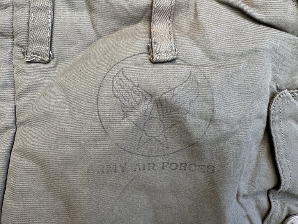 U.S. WWII Army Air Forces Type A-10 Winter Flying Trousers.