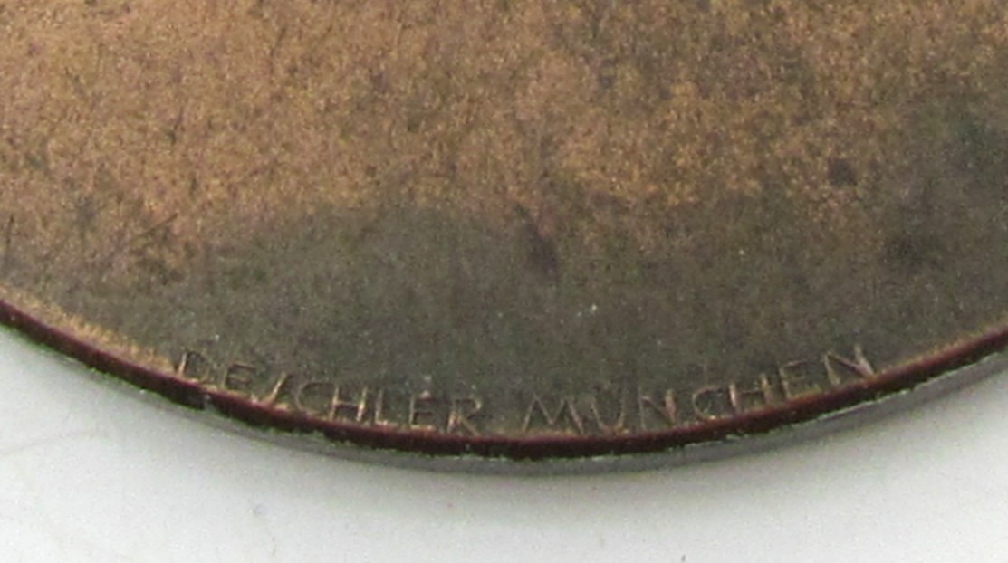 Large Bronze Table Medal – “Tag der Arbeit” 1 May 1938 – Deschler München