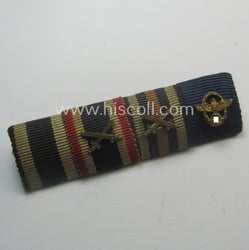 4-pieced, WWI- (ie. WWII-) period (ie. 'Polizei'-related) ribbon-bar...
