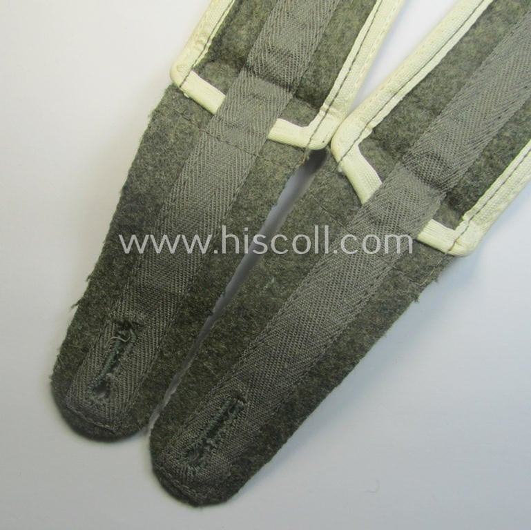 Pair of later-war-period, so-called: 'M44'-pattern, 'simplified' WH (Heeres) EM-type shoulderstraps: 'Soldat der Infanterie-Trpn.'