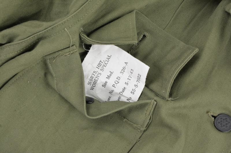 US WW2 Female HBT Shirt