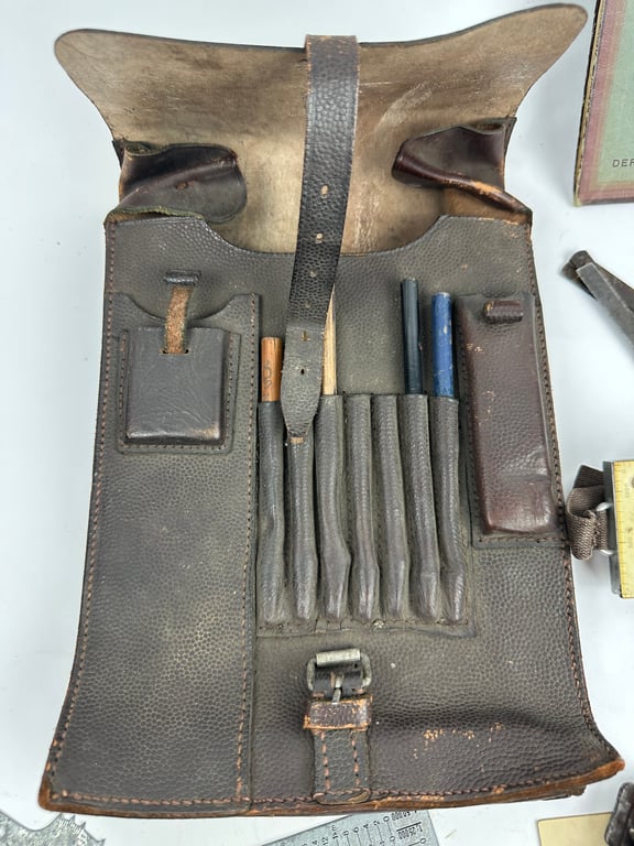 WW2 German Brown Map case "found like this"