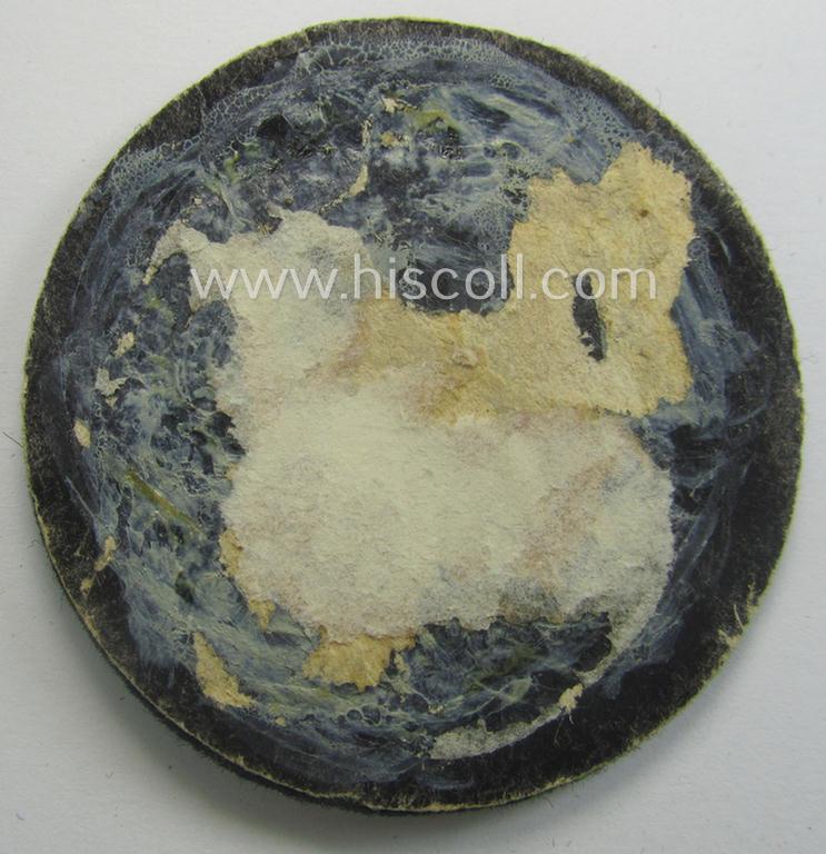 WH (Heeres) hand-embroidered trade- and/or special-career arm-insignia: 'geprüfter Wallmeister' (or: fortification-construction-staff-member ie. NCO having at least one-years experience in this function)