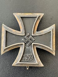 WWII GERMAN 1939 IRON CROSS 1ST CLASS BY...