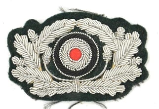German WH Officer Visor Cap Cocarde