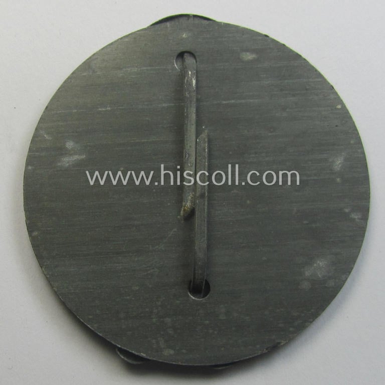 WH (Heeres, LW ie. Waffen-SS-) so-called: 'Kraftfahrbewährungs-Abzeichen in Silber' being a 'virtually mint' example as was produced by the maker: 'Friedrich Orth - Wien IV/56' (ie. 'L/14') and that came stored in its 'Zellstoff'-based pouch