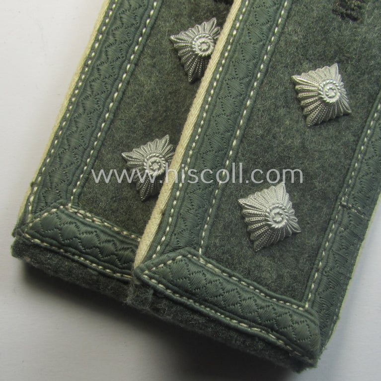 Pair of WH (Heeres) NCO-type (ie. 'M41- o. M43'-pattern) shoulderstraps: 'Oberfeldwebel eines Infanterie-Rgts.'