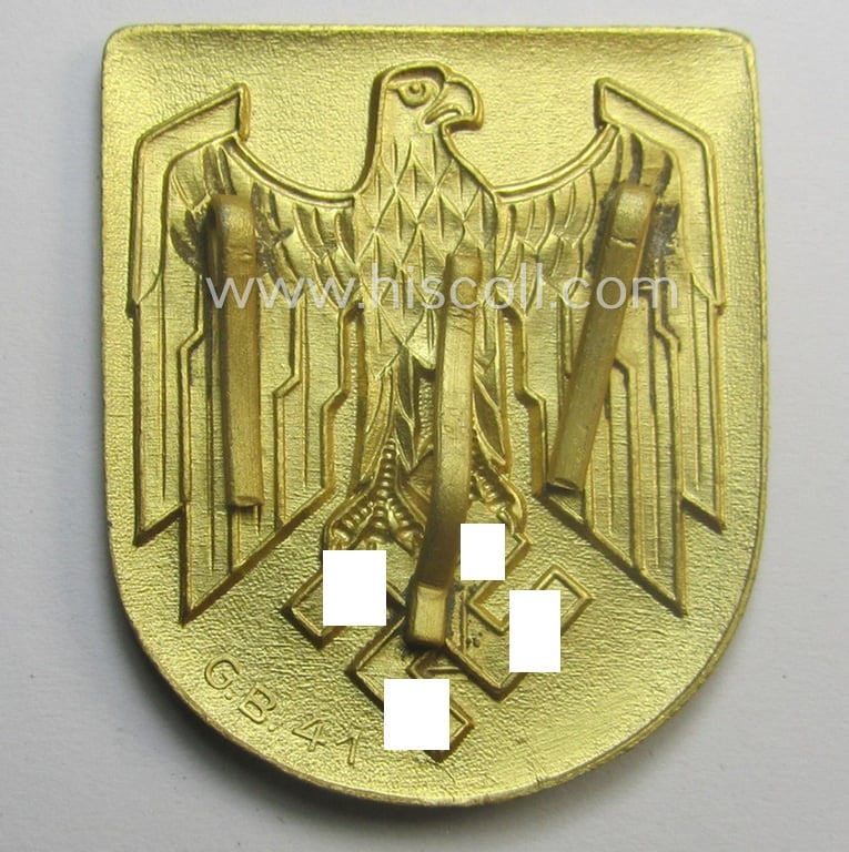WH (KM) tropical-styled, eagle-'pith-helmet'-shield (being a: 'G.B.-41'-marked example)