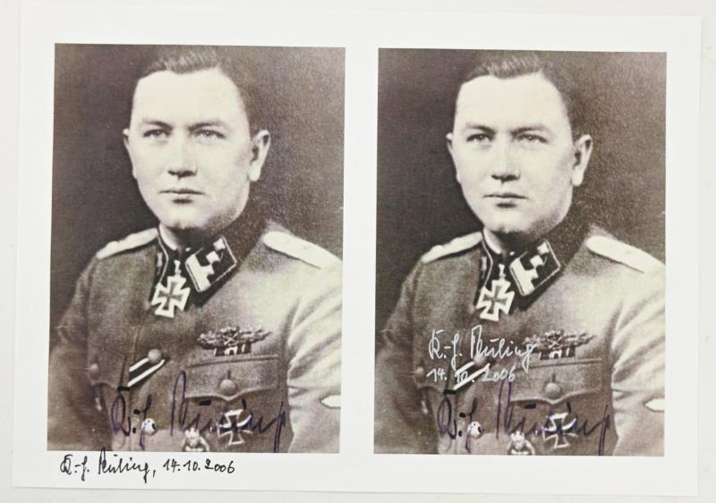 Signature of Waffen-SS KC Recipient 'Karl-Heinz Euling'