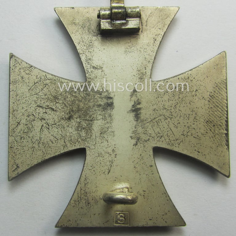 'Eisernes Kreuz 1. Klasse' (ie. Iron Cross 1st class) being an early-pattern (and clearly maker- ie. '3'-marked!) example as was produced by the: 'Wilh. Deumer'-company
