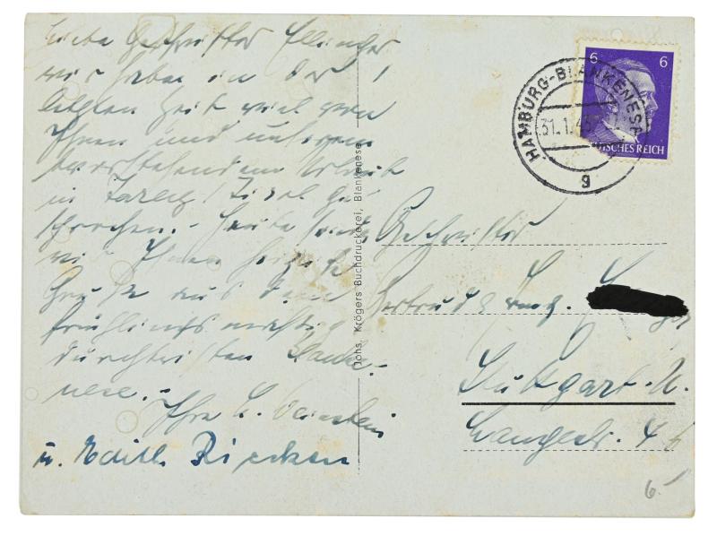 German KM Postcard 'Torpedoboot Flottille'