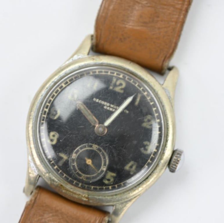 German WH Working Wrist Watch 'Record Watch Co.'