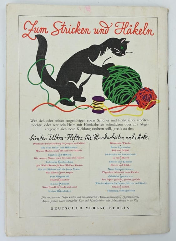 German Third Reich Era Sewing Magazine